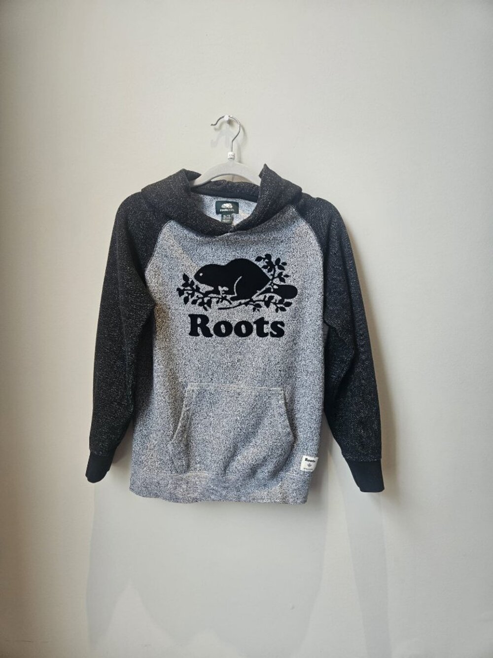 ROOTS Kids Salt & Pepper Hoodie  XL 11-12 Years